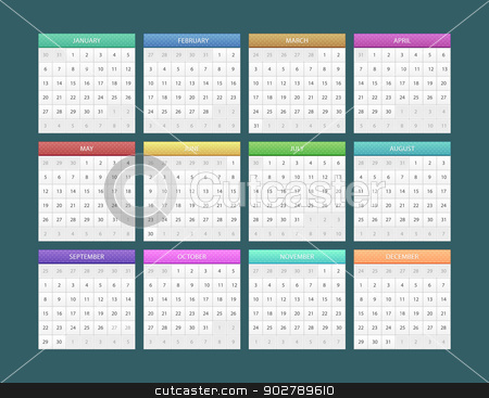 To use this stock image in your creative project, please select the size you need over to the right and click the "Add to Cart" button.
Your downloaded image will come with the Cutcaster watermark removed so don’t worry about the watermark you see on this page. Calendar for 2014 stock vector clipart, Vector illustration of Calendar for 2014 by SonneOn