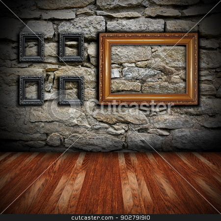 To use this stock image in your creative project, please select the size you need over to the right and click the "Add to Cart" button.
Your downloaded image will come with the Cutcaster watermark removed so don’t worry about the watermark you see on this page. interior backdrop with painting frames stock photo, architectural interior backdrop with wooden floor and painting frames on grungy wall by coroiu octavian