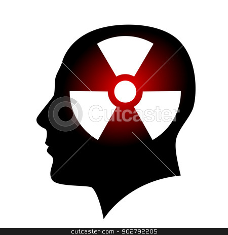 To use this stock image in your creative project, please select the size you need over to the right and click the "Add to Cart" button.
Your downloaded image will come with the Cutcaster watermark removed so don’t worry about the watermark you see on this page. Human face with radiation sign stock photo, Human face with radiation sign. Illustration on white background by dvarg