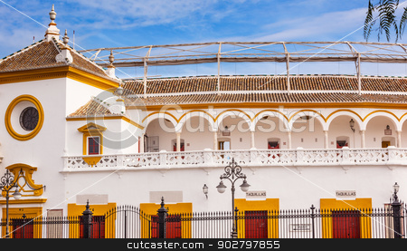 To use this stock image in your creative project, please select the size you need over to the right and click the "Add to Cart" button.
Your downloaded image will come with the Cutcaster watermark removed so don’t worry about the watermark you see on this page. Seville Maestranza Bull Ring Stadium Andalusia Spain stock photo, Seville Maestranza Bull Ring Stadium Landmark Andalusia Spain by William Perry
