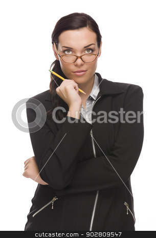 To use this stock image in your creative project, please select the size you need over to the right and click the "Add to Cart" button.
Your downloaded image will come with the Cutcaster watermark removed so don’t worry about the watermark you see on this page. Confident Mixed Race Businesswoman Holding a Pencil stock photo, Confident Mixed Race Businesswoman Holding a Pencil Isolated on a White Background.
by Andy Dean