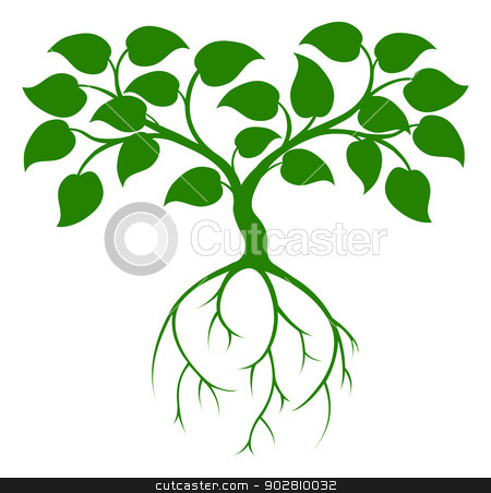 To use this stock image in your creative project, please select the size you need over to the right and click the "Add to Cart" button.
Your downloaded image will come with the Cutcaster watermark removed so don’t worry about the watermark you see on this page. Green tree stock vector clipart, An illustration of a green tree graphic with long roots by Christos Georghiou