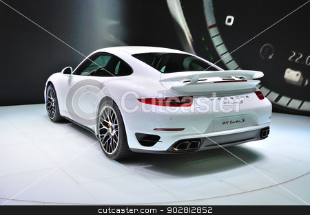 To use this stock image in your creative project, please select the size you need over to the right and click the "Add to Cart" button.
Your downloaded image will come with the Cutcaster watermark removed so don’t worry about the watermark you see on this page. FRANKFURT - SEPT 14: Porsche 911 Turbo S presented as world prem stock photo, FRANKFURT - SEPT 14: Porsche 911 Turbo S presented as world premiere at the 65th IAA (Internationale Automobil Ausstellung) on September 14, 2013 in Frankfurt, Germany by Dmitry Orlov