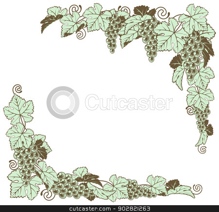 To use this stock image in your creative project, please select the size you need over to the right and click the "Add to Cart" button.
Your downloaded image will come with the Cutcaster watermark removed so don’t worry about the watermark you see on this page. Grape vine border design stock vector clipart, A grapevine border frame design element in a retro woodblock or woodcut vintage print style by Christos Georghiou