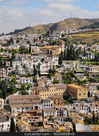 To use this stock image in your creative project, please select the size you need over to the right and click the "Add to Cart" button.
Your downloaded image will come with the Cutcaster watermark removed so don’t worry about the watermark you see on this page. Granada, Spain stock photo, Cityscape of Granada - beautiful city in Andalusia, Spain by Karol Kozlowski