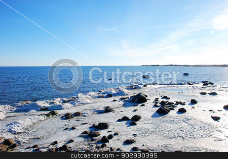 To use this stock image in your creative project, please select the size you need over to the right and click the "Add to Cart" button.
Your downloaded image will come with the Cutcaster watermark removed so don’t worry about the watermark you see on this page. The ice has broken up stock photo, The ice has broken up at the coast of the Baltic Sea in Sweden. by Birgitta Kullman