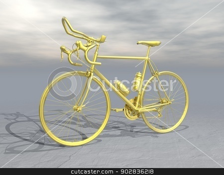 To use this stock image in your creative project, please select the size you need over to the right and click the "Add to Cart" button.
Your downloaded image will come with the Cutcaster watermark removed so don’t worry about the watermark you see on this page. Golden race bike - 3D render stock photo, Golden complex race bike in grey background by Elenarts