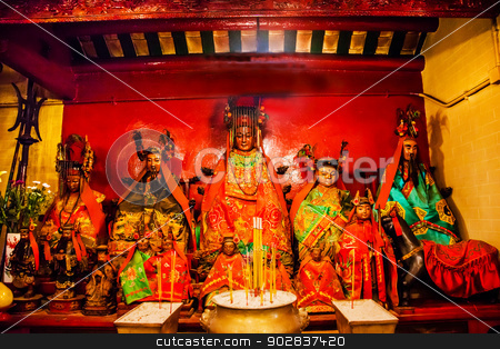 To use this stock image in your creative project, please select the size you need over to the right and click the "Add to Cart" button.
Your downloaded image will come with the Cutcaster watermark removed so don’t worry about the watermark you see on this page. Chinese Gods Man Mo Temple Hong Kong stock photo, Chinese Gods Man Tai Man Cheong Man Mo Temple Hollywood Road Hong Kong Island. Temple was built in 1847 and is one of the oldest temple on Hong Kong Island. Man Tai is the literature god. by William Perry