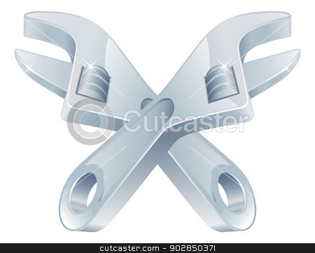 To use this stock image in your creative project, please select the size you need over to the right and click the "Add to Cart" button.
Your downloaded image will come with the Cutcaster watermark removed so don’t worry about the watermark you see on this page. Crossed spanners tool icon stock vector clipart, Crossed spanners tool icon of cartoon tools crossed, construction or DIY or service concept by Christos Georghiou