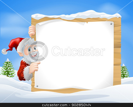 To use this stock image in your creative project, please select the size you need over to the right and click the "Add to Cart" button.
Your downloaded image will come with the Cutcaster watermark removed so don’t worry about the watermark you see on this page. Santa Christmas Sign Snow scene stock vector clipart, Santa Christmas sign in the centre of a winter snow scene with snow capped trees by Christos Georghiou