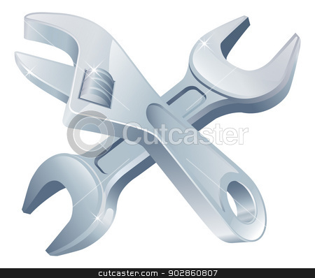 To use this stock image in your creative project, please select the size you need over to the right and click the "Add to Cart" button.
Your downloaded image will come with the Cutcaster watermark removed so don’t worry about the watermark you see on this page. Crossed spanners tools stock vector clipart, Crossed spanners tools icon of cartoon tools crossed, construction or DIY or service concept by Christos Georghiou
