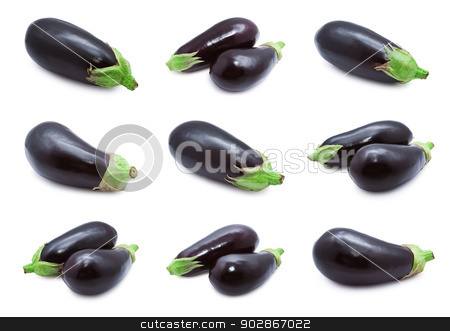 To use this stock image in your creative project, please select the size you need over to the right and click the "Add to Cart" button.
Your downloaded image will come with the Cutcaster watermark removed so don’t worry about the watermark you see on this page. Aubergine stock photo, Collection of aubergine or eggplants isolated on white background by Alexey Popov