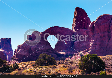 To use this stock image in your creative project, please select the size you need over to the right and click the "Add to Cart" button.
Your downloaded image will come with the Cutcaster watermark removed so don’t worry about the watermark you see on this page. Turret Arch Rock Canyon Windows Section Arches National Park Moa stock photo, Turret Arch Windows Section Arches National Park Moab Utah USA Southwest. by William Perry