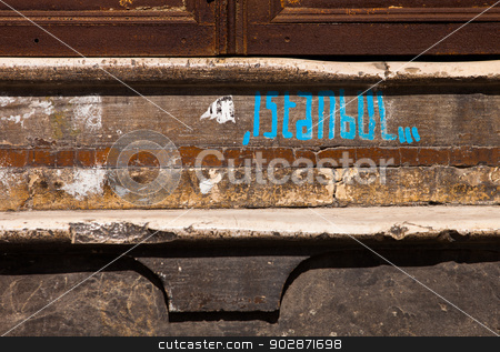 To use this stock image in your creative project, please select the size you need over to the right and click the "Add to Cart" button.
Your downloaded image will come with the Cutcaster watermark removed so don’t worry about the watermark you see on this page. Istanbul on a Doorstep stock photo, The word Instanbul painted on a doorstep in that city by Scott Griessel