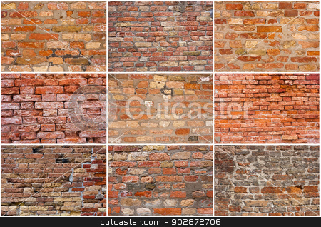 To use this stock image in your creative project, please select the size you need over to the right and click the "Add to Cart" button.
Your downloaded image will come with the Cutcaster watermark removed so don’t worry about the watermark you see on this page. Brick wall stock photo, Beautiful old red brick wall texture background by Alexey Popov