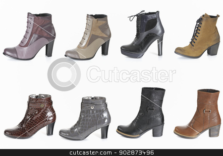 To use this stock image in your creative project, please select the size you need over to the right and click the "Add to Cart" button.
Your downloaded image will come with the Cutcaster watermark removed so don’t worry about the watermark you see on this page. Different types of woman boot stock photo, Different types of woman boot by Iordache Magdalena