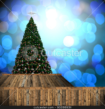 To use this stock image in your creative project, please select the size you need over to the right and click the "Add to Cart" button.
Your downloaded image will come with the Cutcaster watermark removed so don’t worry about the watermark you see on this page. Christmas tree with bokeh background stock photo, Christmas tree with bokeh background by pixbox77