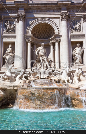 To use this stock image in your creative project, please select the size you need over to the right and click the "Add to Cart" button.
Your downloaded image will come with the Cutcaster watermark removed so don’t worry about the watermark you see on this page. Fountain di Trevi stock photo, Fountain di Trevi - most famous fountain in Rome, Italy by Alexey Popov
