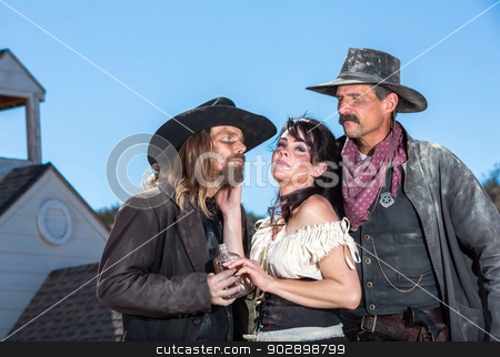 To use this stock image in your creative project, please select the size you need over to the right and click the "Add to Cart" button.
Your downloaded image will come with the Cutcaster watermark removed so don’t worry about the watermark you see on this page. Western Character Trio stock photo, Three Western Characters by Scott Griessel