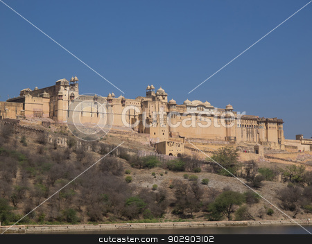 To use this stock image in your creative project, please select the size you need over to the right and click the "Add to Cart" button.
Your downloaded image will come with the Cutcaster watermark removed so don’t worry about the watermark you see on this page. amber fort stock photo, Beautiful Amber Fort near Jaipur city in Rajastan,India by nevenm