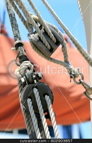 To use this stock image in your creative project, please select the size you need over to the right and click the "Add to Cart" button.
Your downloaded image will come with the Cutcaster watermark removed so don’t worry about the watermark you see on this page. Block and Tackle stock photo, Block and tackle from a sail boat. by Henrik Lehnerer
