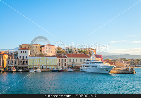 To use this stock image in your creative project, please select the size you need over to the right and click the "Add to Cart" button.
Your downloaded image will come with the Cutcaster watermark removed so don’t worry about the watermark you see on this page. Beautiful panorama with cloudscape stock photo, Panoramic View near Mediterranean coast in Crete. Greece. Chania by Imaster
