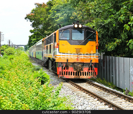 To use this stock image in your creative project, please select the size you need over to the right and click the "Add to Cart" button.
Your downloaded image will come with the Cutcaster watermark removed so don’t worry about the watermark you see on this page. Train in thailand stock photo, Train in thailand by doraclub
