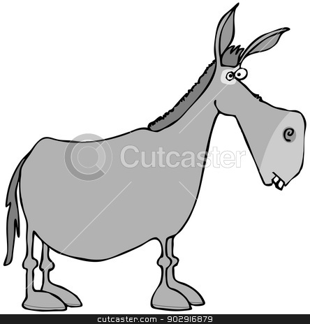 To use this stock image in your creative project, please select the size you need over to the right and click the "Add to Cart" button.
Your downloaded image will come with the Cutcaster watermark removed so don’t worry about the watermark you see on this page. Gray donkey stock photo, This illustration depicts the side view of a gray donkey. by Dennis Cox