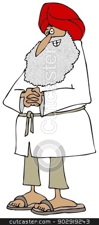 To use this stock image in your creative project, please select the size you need over to the right and click the "Add to Cart" button.
Your downloaded image will come with the Cutcaster watermark removed so don’t worry about the watermark you see on this page. Sikh man stock photo, This illustration depicts a man wearing a Sikh turban. by Dennis Cox