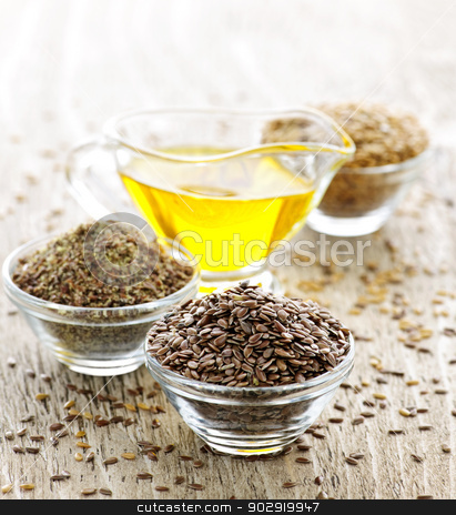 To use this stock image in your creative project, please select the size you need over to the right and click the "Add to Cart" button.
Your downloaded image will come with the Cutcaster watermark removed so don’t worry about the watermark you see on this page. Flax seed and linseed oil stock photo, Bowls of whole and ground flax seed with linseed oil by Elena Elisseeva
