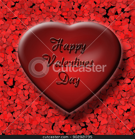 To use this stock image in your creative project, please select the size you need over to the right and click the "Add to Cart" button.
Your downloaded image will come with the Cutcaster watermark removed so don’t worry about the watermark you see on this page. 3d Red Valentine Heart stock photo, Big red valentine heart with inscription Happy Valentines Day, on the background of small hearts by Marian Bauer