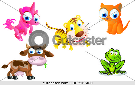 To use this stock image in your creative project, please select the size you need over to the right and click the "Add to Cart" button.
Your downloaded image will come with the Cutcaster watermark removed so don’t worry about the watermark you see on this page. animals cartoon stock vector clipart, funny animals cartoon by amin mario