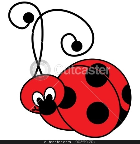 To use this stock image in your creative project, please select the size you need over to the right and click the "Add to Cart" button.
Your downloaded image will come with the Cutcaster watermark removed so don’t worry about the watermark you see on this page. Cute Ladybug Illustration stock vector clipart, Vector Illustration of a cute Ladybug by KFortenberry