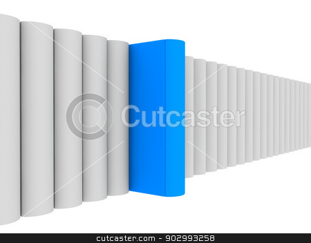 To use this stock image in your creative project, please select the size you need over to the right and click the "Add to Cart" button.
Your downloaded image will come with the Cutcaster watermark removed so don’t worry about the watermark you see on this page. 3d render of blue unique book with clipping path stock photo, conceptually 3d render of unique color of blue to show individuality by Vaibhav Jain
