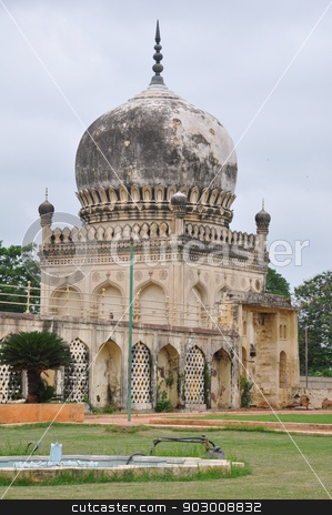 To use this stock image in your creative project, please select the size you need over to the right and click the "Add to Cart" button.
Your downloaded image will come with the Cutcaster watermark removed so don’t worry about the watermark you see on this page. Qutb Shahi Tombs in Hyderabad stock photo, Qutb Shahi Tombs in Hyderabad, India by Ritu Jethani
