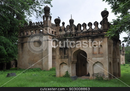 To use this stock image in your creative project, please select the size you need over to the right and click the "Add to Cart" button.
Your downloaded image will come with the Cutcaster watermark removed so don’t worry about the watermark you see on this page. Qutb Shahi Tombs in Hyderabad stock photo, Qutb Shahi Tombs in Hyderabad, India by Ritu Jethani