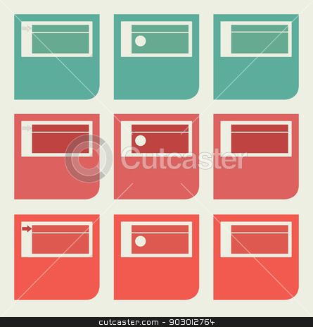 To use this stock image in your creative project, please select the size you need over to the right and click the "Add to Cart" button.
Your downloaded image will come with the Cutcaster watermark removed so don’t worry about the watermark you see on this page. Flat web design icons stock photo, Set of unique flat web design icons with copy space. by Martin Crowdy