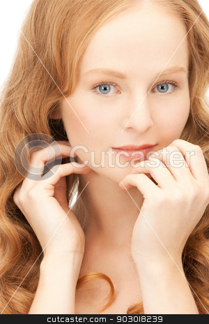 To use this stock image in your creative project, please select the size you need over to the right and click the "Add to Cart" button.
Your downloaded image will come with the Cutcaster watermark removed so don’t worry about the watermark you see on this page. beautiful woman stock photo, bright closeup portrait picture of beautiful woman by Syda Productions
