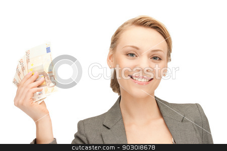 To use this stock image in your creative project, please select the size you need over to the right and click the "Add to Cart" button.
Your downloaded image will come with the Cutcaster watermark removed so don’t worry about the watermark you see on this page. lovely woman with euro cash money stock photo, picture of lovely woman with euro cash money by Syda Productions