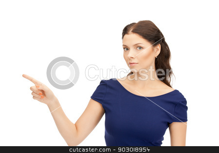 To use this stock image in your creative project, please select the size you need over to the right and click the "Add to Cart" button.
Your downloaded image will come with the Cutcaster watermark removed so don’t worry about the watermark you see on this page. businesswoman pointing her finger stock photo, picture of attractive businesswoman pointing her finger by Syda Productions