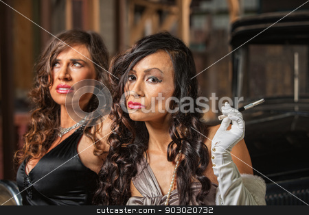 To use this stock image in your creative project, please select the size you need over to the right and click the "Add to Cart" button.
Your downloaded image will come with the Cutcaster watermark removed so don’t worry about the watermark you see on this page. Two Beautiful Retro Women stock photo, Two beautiful Latino women in retro style dresses by Scott Griessel
