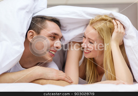 To use this stock image in your creative project, please select the size you need over to the right and click the "Add to Cart" button.
Your downloaded image will come with the Cutcaster watermark removed so don’t worry about the watermark you see on this page. happy couple sleeping in bed stock photo, hotel, travel, relationships, and happiness concept - happy couple in bed by Syda Productions