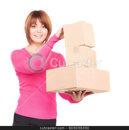 To use this stock image in your creative project, please select the size you need over to the right and click the "Add to Cart" button.
Your downloaded image will come with the Cutcaster watermark removed so don’t worry about the watermark you see on this page. businesswoman with parcels stock photo, picture of businesswoman with parcels over white by Syda Productions