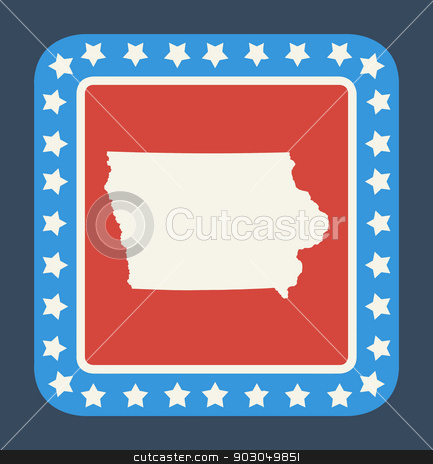 To use this stock image in your creative project, please select the size you need over to the right and click the "Add to Cart" button.
Your downloaded image will come with the Cutcaster watermark removed so don’t worry about the watermark you see on this page. Iowa state button stock photo, Iowa state button on American flag in flat web design style, isolated on white background. by Martin Crowdy