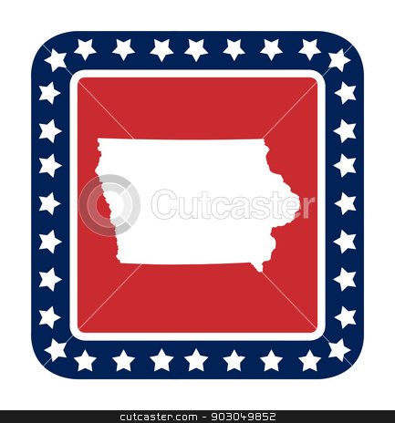 To use this stock image in your creative project, please select the size you need over to the right and click the "Add to Cart" button.
Your downloaded image will come with the Cutcaster watermark removed so don’t worry about the watermark you see on this page. Iowa state button stock photo, Iowa state button on American flag in flat web design style, isolated on white background. by Martin Crowdy