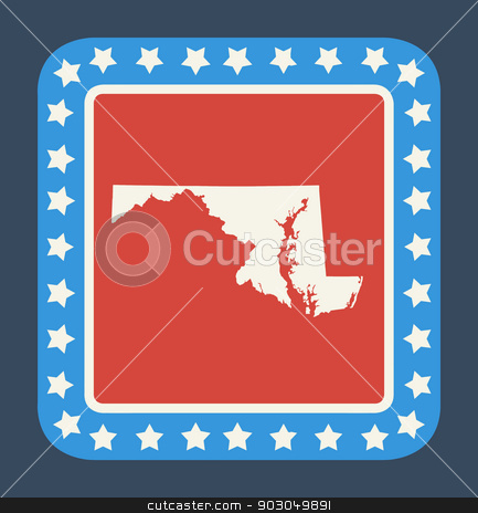 To use this stock image in your creative project, please select the size you need over to the right and click the "Add to Cart" button.
Your downloaded image will come with the Cutcaster watermark removed so don’t worry about the watermark you see on this page. Maryland state button stock photo, Maryland state button on American flag in flat web design style, isolated on white background. by Martin Crowdy