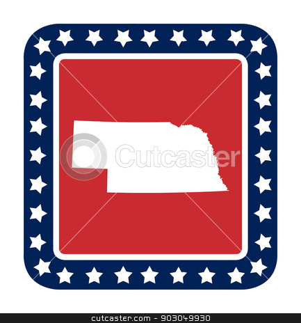 To use this stock image in your creative project, please select the size you need over to the right and click the "Add to Cart" button.
Your downloaded image will come with the Cutcaster watermark removed so don’t worry about the watermark you see on this page. Nebraska state button stock photo, Nebraska state button on American flag in flat web design style, isolated on white background. by Martin Crowdy