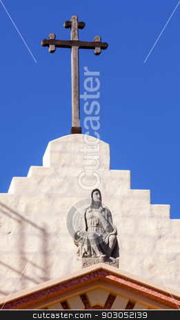 To use this stock image in your creative project, please select the size you need over to the right and click the "Add to Cart" button.
Your downloaded image will come with the Cutcaster watermark removed so don’t worry about the watermark you see on this page. Cross Mary Statue Mission Santa Barbara California stock photo, Cross Mary Statue Mission Santa Barbara California. Mission founded in 1786. by William Perry