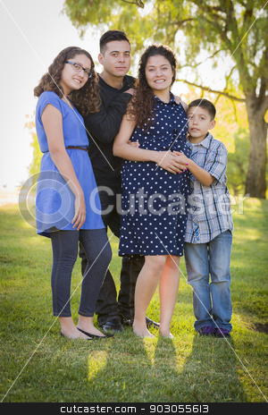To use this stock image in your creative project, please select the size you need over to the right and click the "Add to Cart" button.
Your downloaded image will come with the Cutcaster watermark removed so don’t worry about the watermark you see on this page. Happy Attractive Hispanic Family With Their Pregnant Mother Outd stock photo, Happy Attractive Hispanic Family With Their Pregnant Mother Outdoors At the Park. by Andy Dean