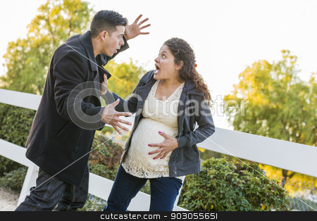 To use this stock image in your creative project, please select the size you need over to the right and click the "Add to Cart" button.
Your downloaded image will come with the Cutcaster watermark removed so don’t worry about the watermark you see on this page. Stunned Excited Pregnant Woman and Husband with Hand on Belly stock photo, Stunned and Excited Pregnant Woman and Husband with Hand on Belly Outside. by Andy Dean